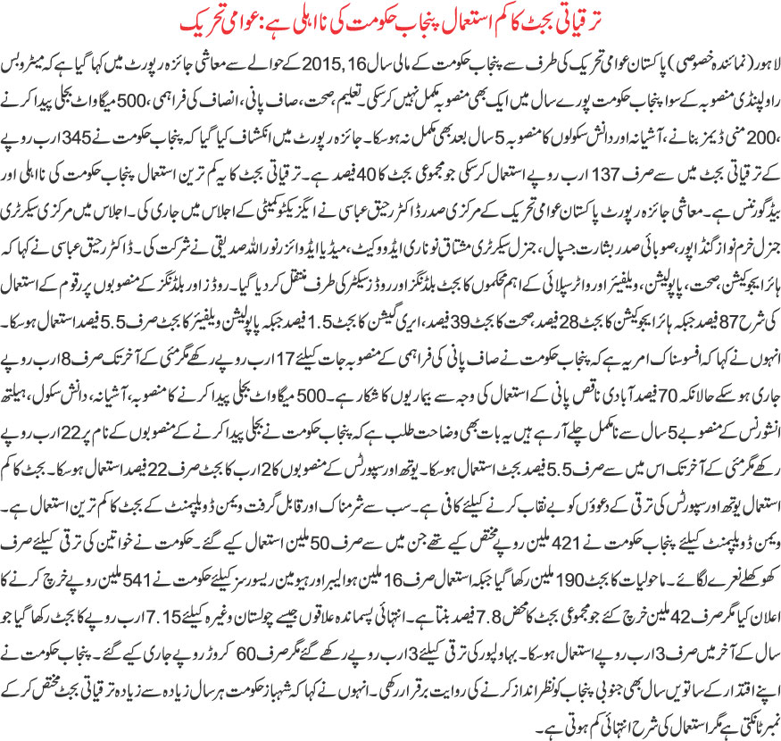 Minhaj-ul-Quran  Print Media Coverage DAILY KHABRAIN PAGE 3